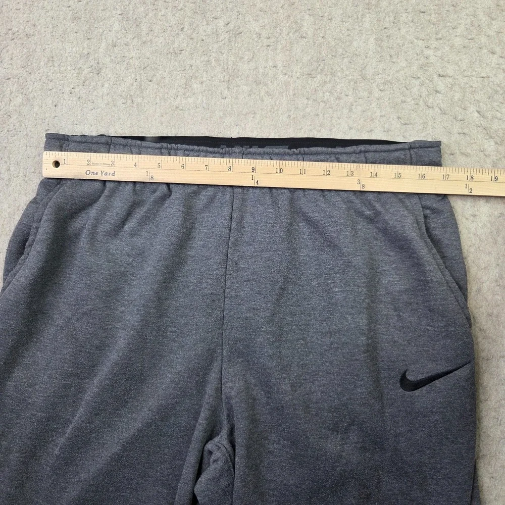 Nike Pants Mens L Gray Dri-Fit Fleece Tapered Joggers Sweatpants 860369-071